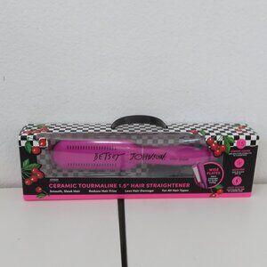 (#108) Betsey Johnson 1.5" ceramic tourmaline hair straightener